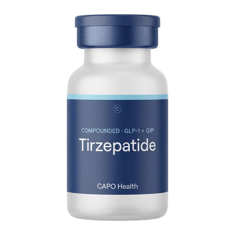 CAPO Health compounded tirzepatide vial